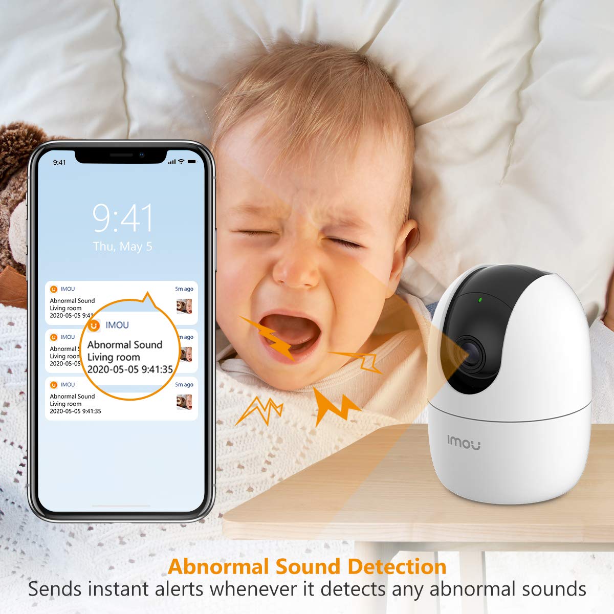 Imou 360° 1080P Full HD Security Camera, Human Detection, Motion Tracking, 2-Way Audio, Night Vision - Image 5