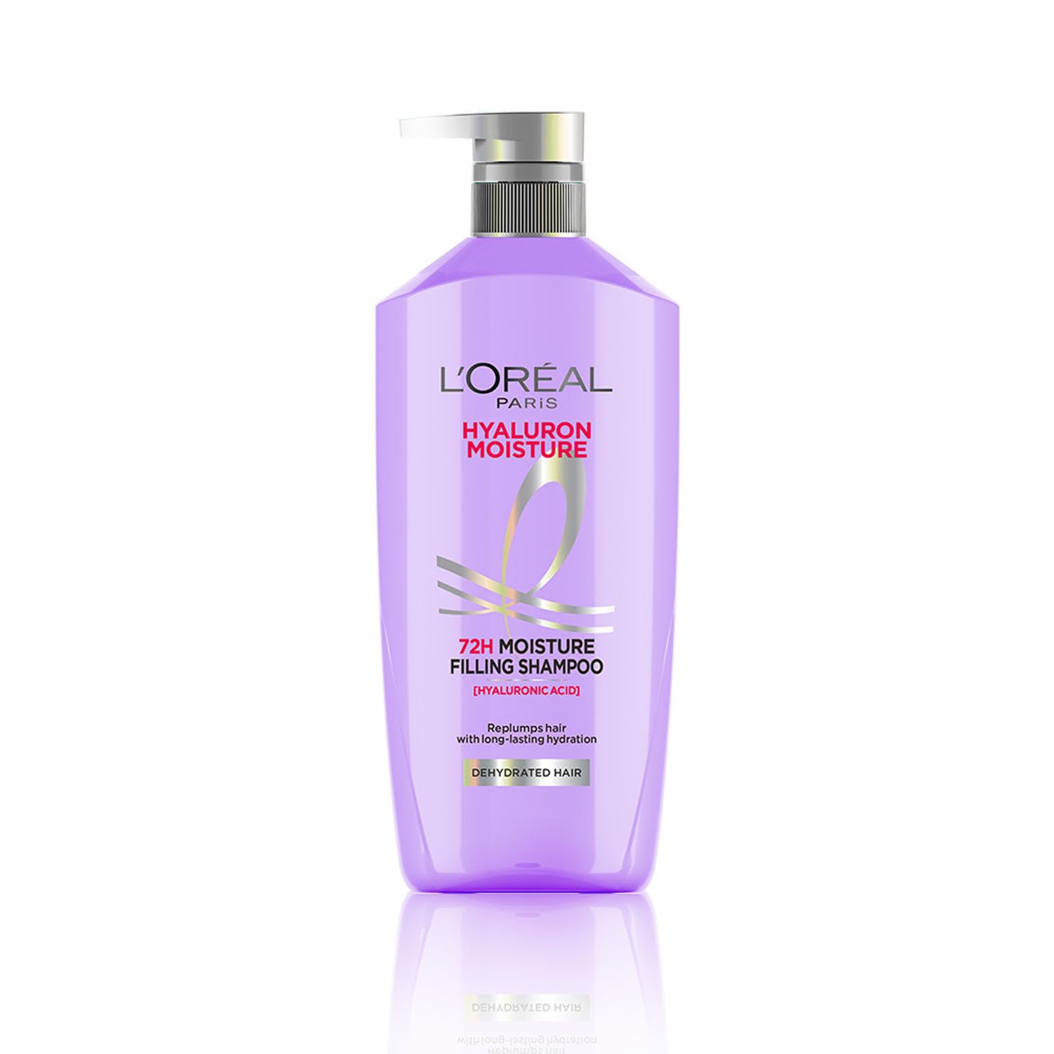 L'Oreal Paris Hyaluron Moisture 72Hr Filling Shampoo With Hyaluronic Acid, For Frizz-Free, Hydrated And Bouncy Hair Full Of Life | 800 Ml - Image 2