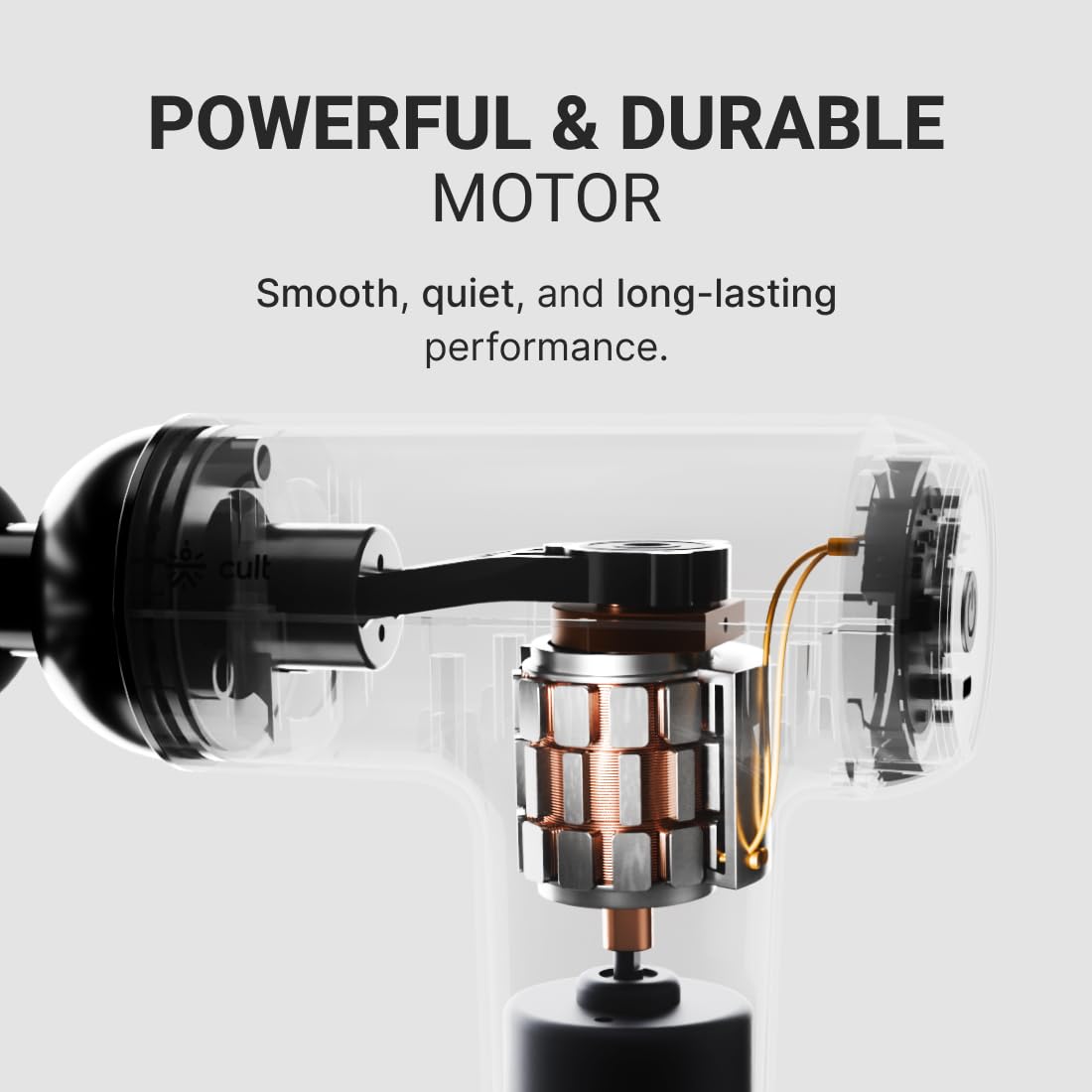 Cult Volt Neo Gun massager Silicone Head, 4000mAh Battery, Pain Relief, Deep Tissue Full Body Gun Massager - Image 7