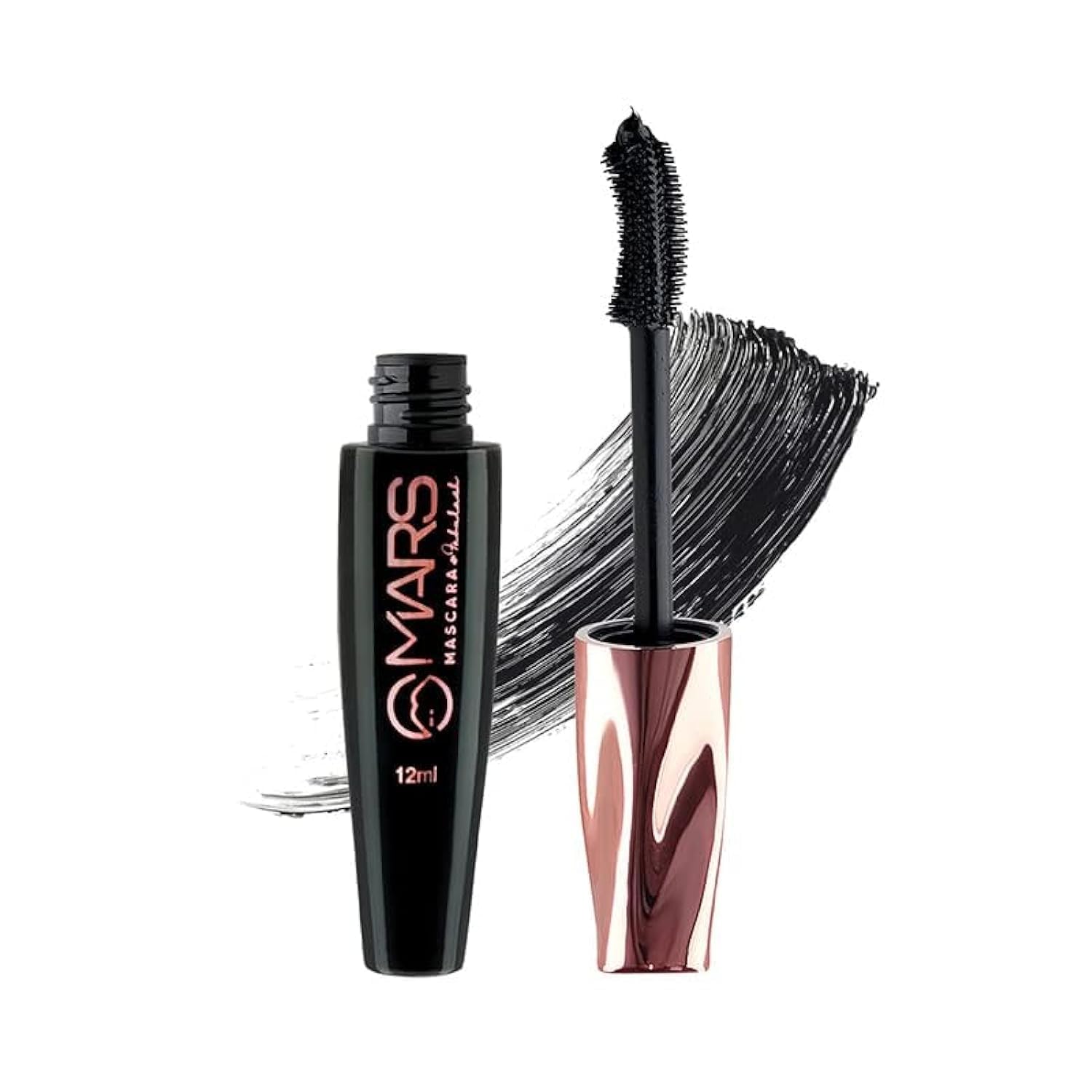 MARS Fabulash Volumizing Mascara | Up to 18 Hours Stay | Waterproof with Intense Jet Black Color (12ml) (Black) - Image 2