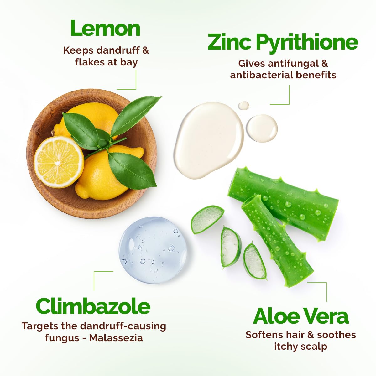 Mamaearth Lemon Anti-Dandruff Shampoo with Lemon, ZPTO, Climbazole, Aloe Vera for Itchy & Flaky Scalp | Upto 100% Dandruff Reduction & 3X Softer Hair in 1 Wash | Soothes Scalp | Reduces Frizz | 400 ml - Image 5