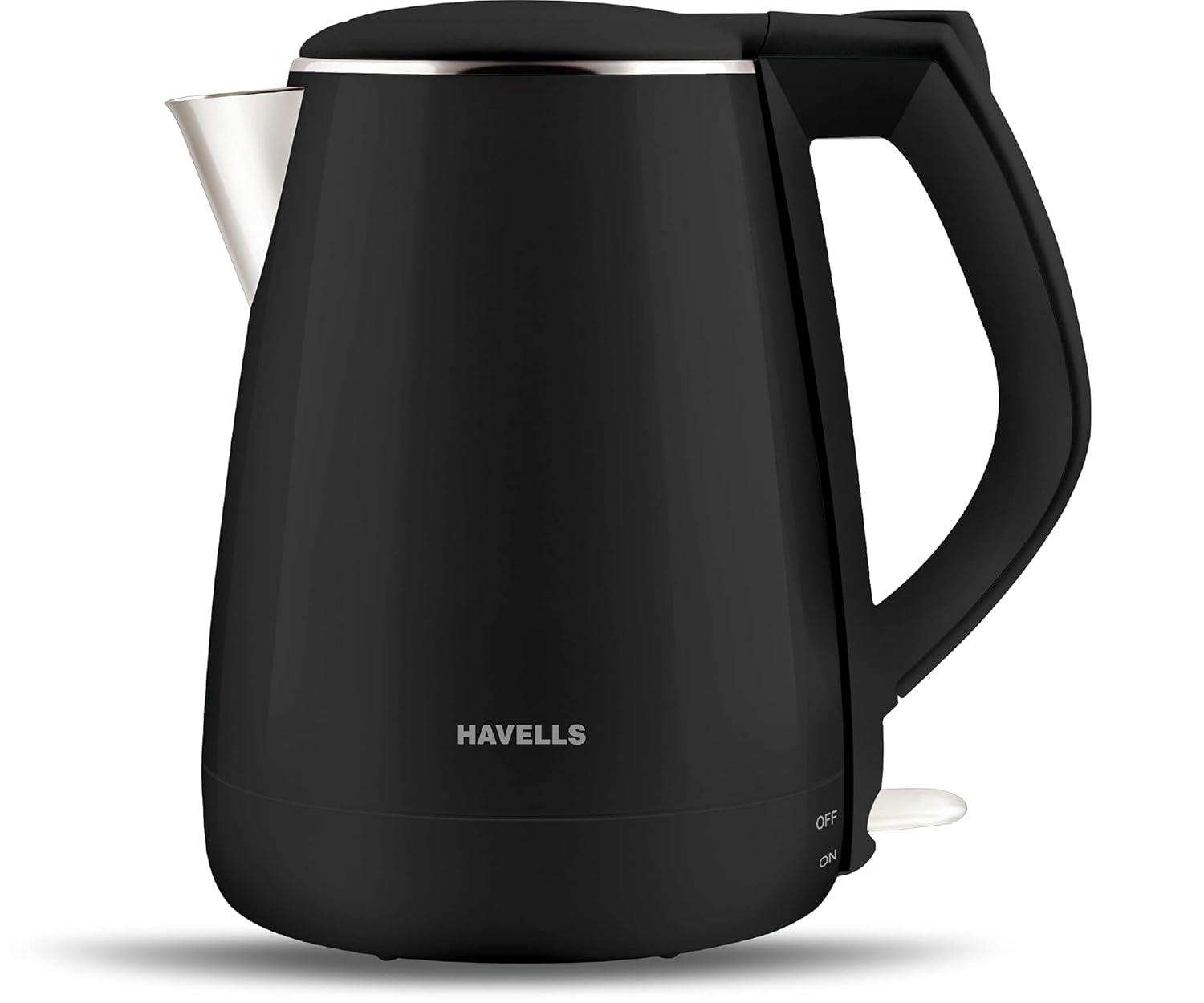 Havells Aqua Plus Electric Kettle 1.2 Litre, 1250 Watt | 304 Stainless Steel Inner Body | Cool Touch Body | Auto Shut-Off |Wider Mouth|2 Years Door Step Warranty by Havells (Black) - Image 2