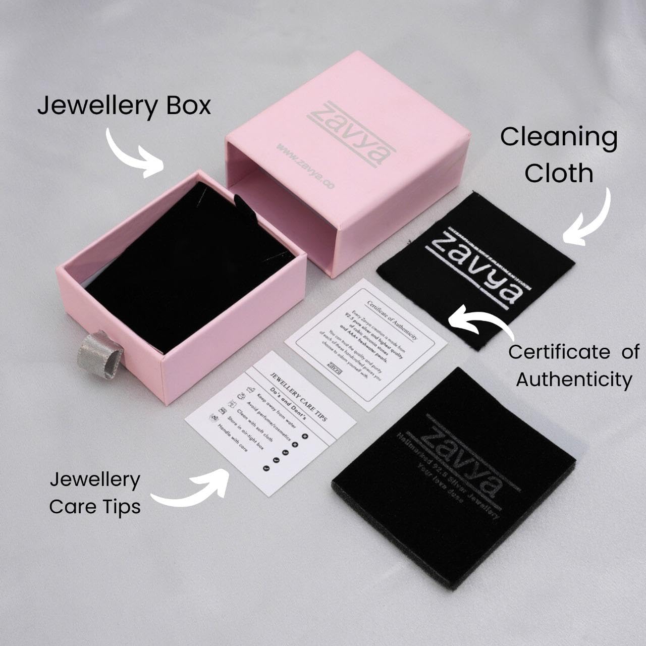 ZAVYA 925 Sterling Silver CZ Infinity Rhodium Plated Adjustable Bracelet| Gift for Women & Girls | With Certificate of Authenticity & Hallmark - Image 8