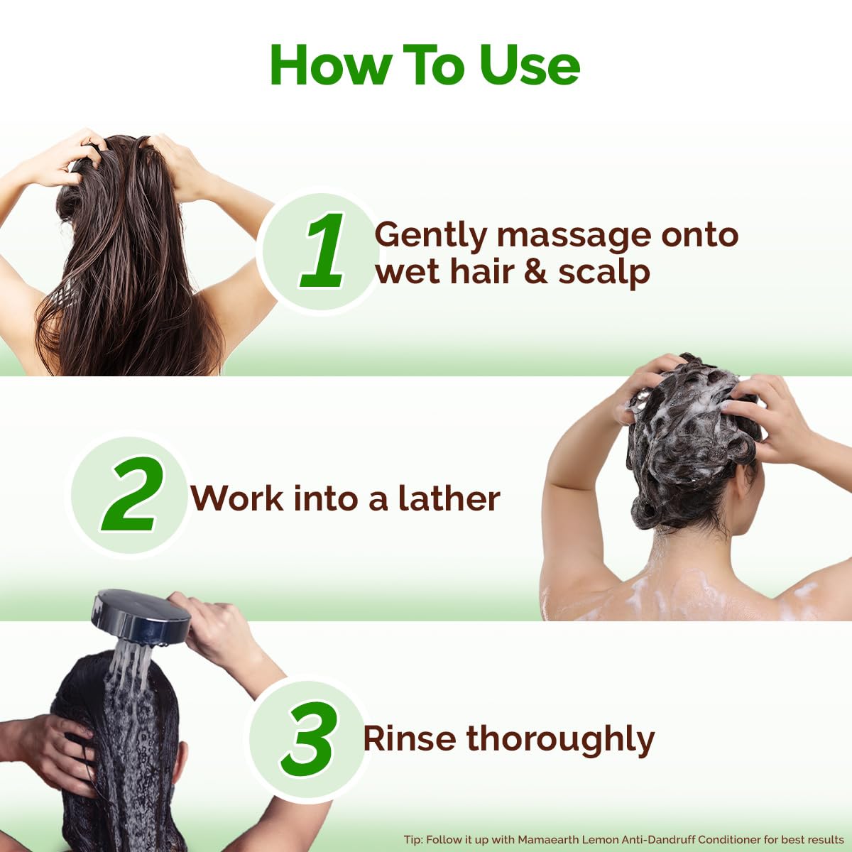 Mamaearth Lemon Anti-Dandruff Shampoo with Lemon, ZPTO, Climbazole, Aloe Vera for Itchy & Flaky Scalp | Upto 100% Dandruff Reduction & 3X Softer Hair in 1 Wash | Soothes Scalp | Reduces Frizz | 400 ml - Image 7