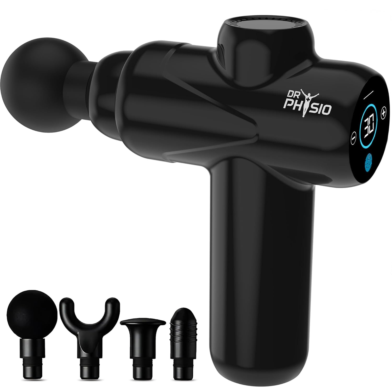 Dr Physio USA Touch Dynamo 1049 Percussion Gun Massager for Full Body Pain Relief, Rechargeable Cordless Deep Tissue Massage Machine for Legs & Arms, Use at Home, Gym & During Travel - Image 2