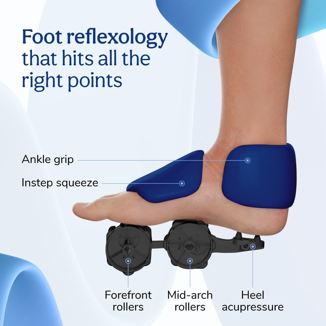 Caresmith Revive Foot & Leg Massager Machine for Pain Relief | 14 Air Bags & 6 Foot Rollers with Infrared Warming | Foot Massager Machine for pain relief - Image 6