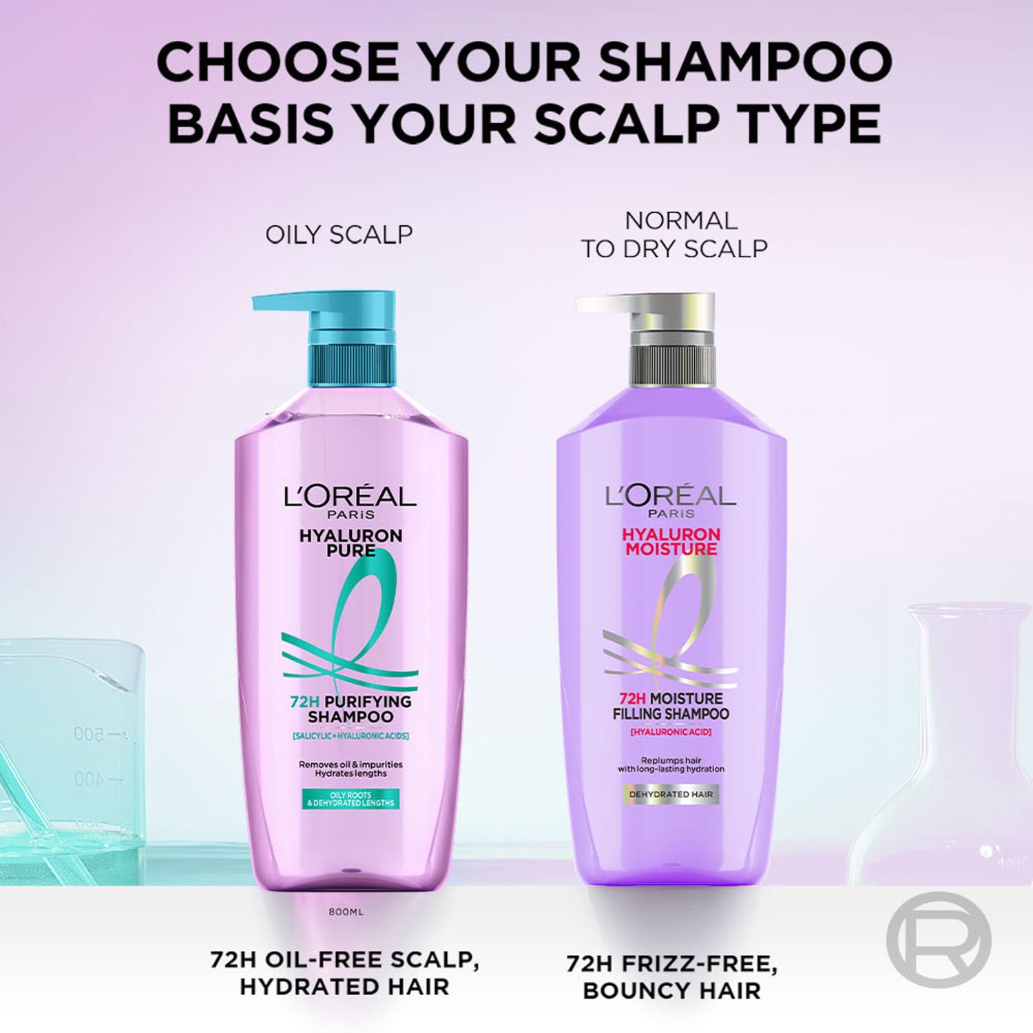 L'Oreal Paris Hyaluron Moisture 72Hr Filling Shampoo With Hyaluronic Acid, For Frizz-Free, Hydrated And Bouncy Hair Full Of Life | 800 Ml - Image 10