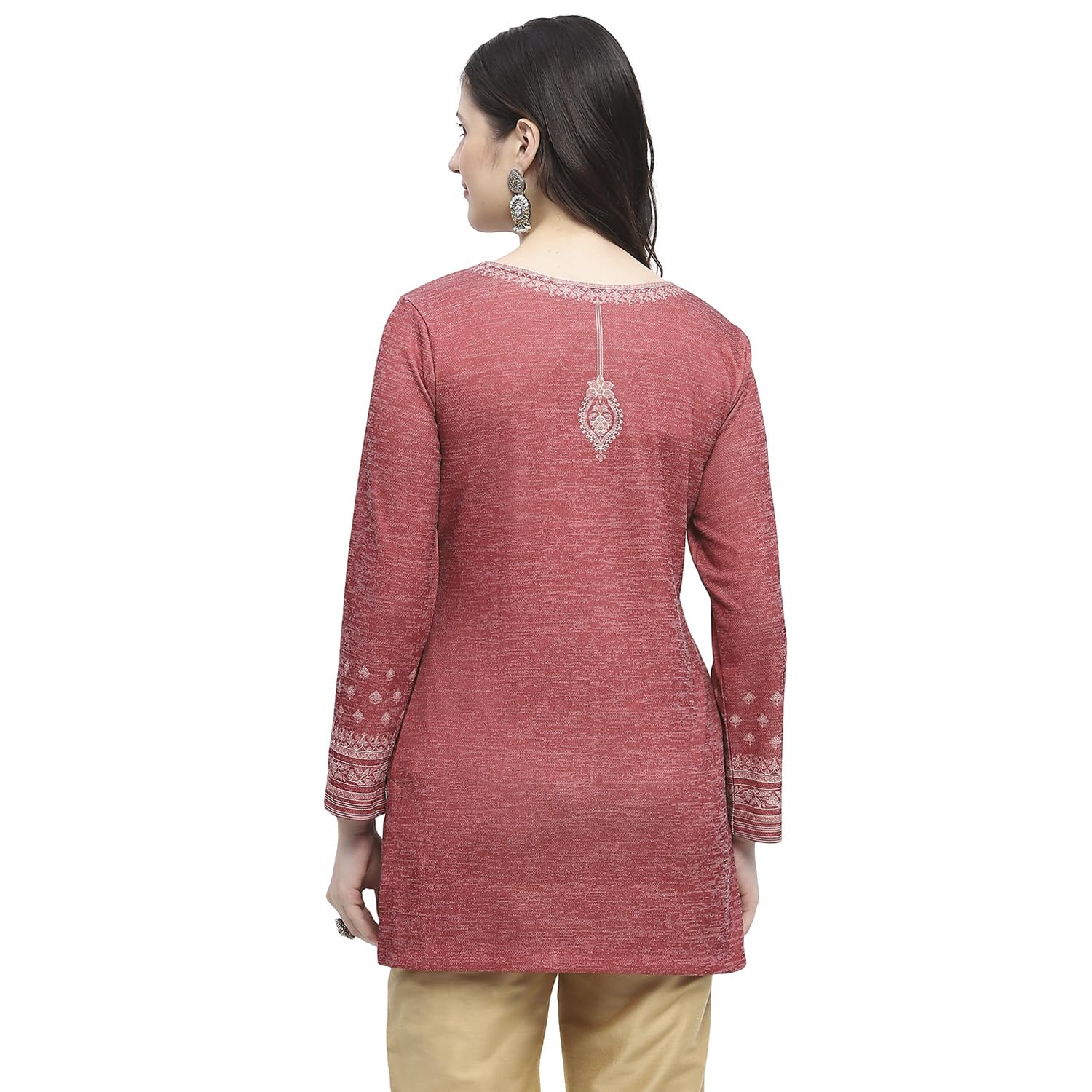 BIBA Women's Polyester Blend Straight Fit Printed Kurtis - Image 5