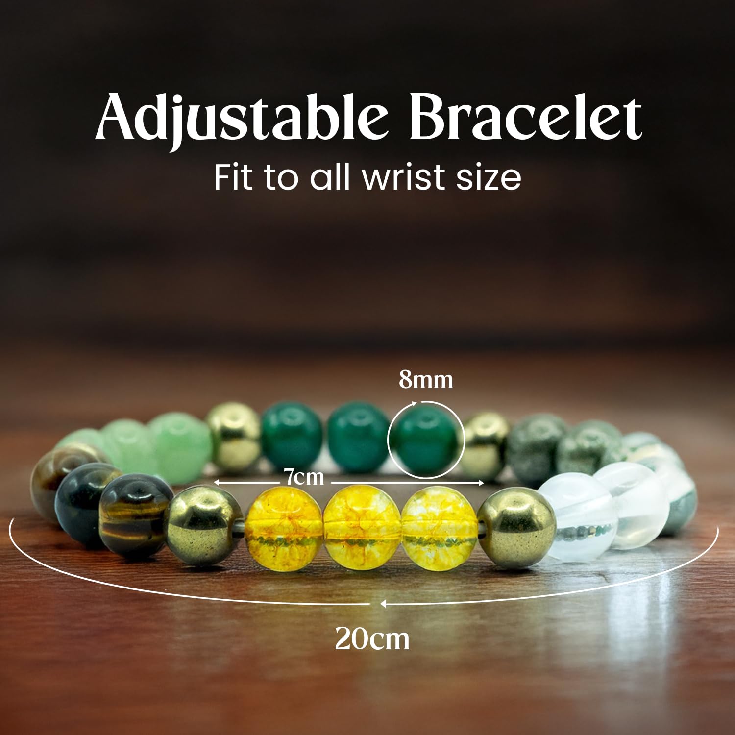 Astrotalk Dhan Yog Bracelet | Attracts Wealth & Financial Prosperity | Pyrite, Citrine, & Aventurine bracelet | Astrology Dhanyog Bracelet for Men & Women | Certificate of Authenticity - Image 9