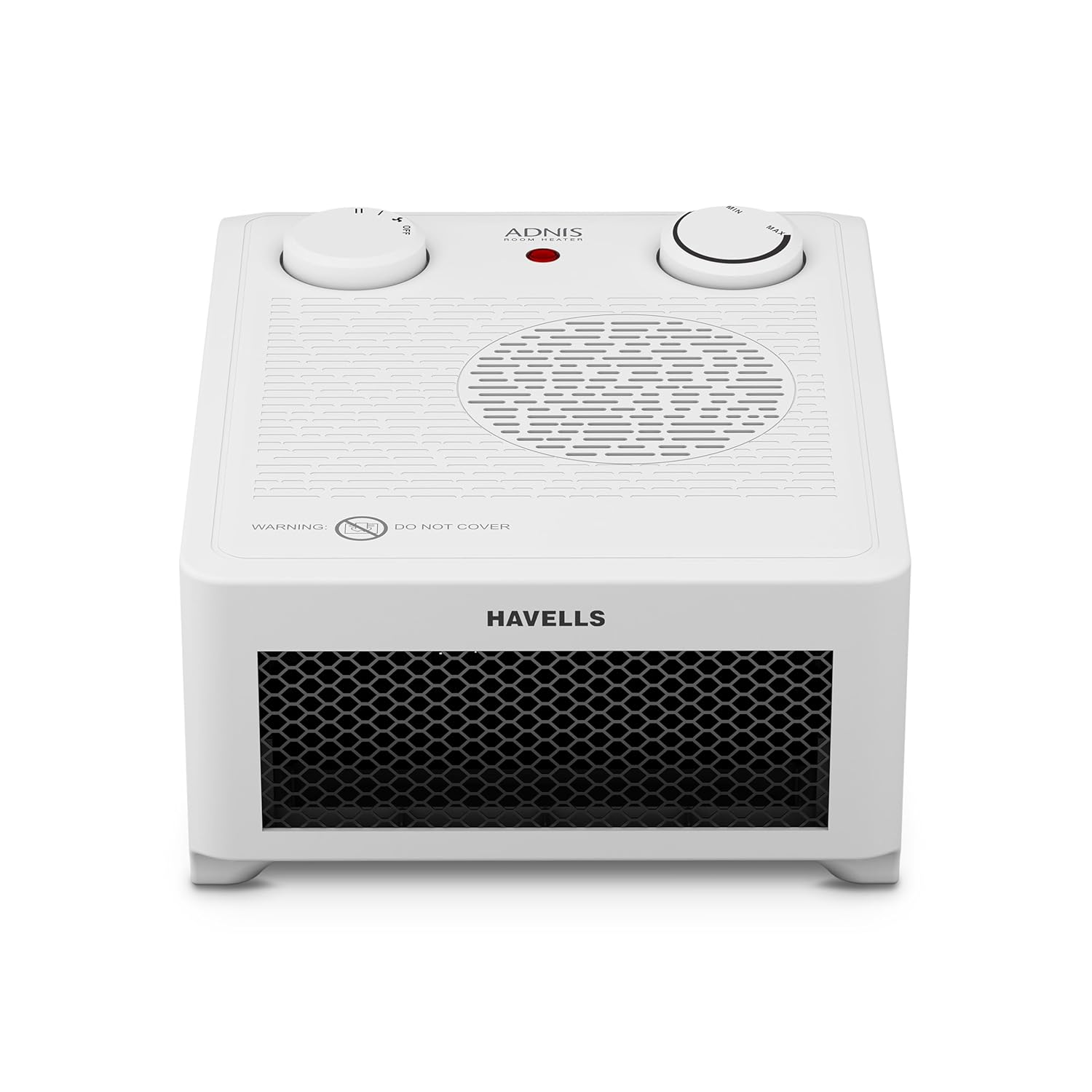 Havells Adnis Room Heater| Dual Heat Setting 900/1800 Watt| Safety with Overheat Protection| Adjustable Thermostat Control Knob| Fire Retardant Material| Cool Fan Function| 2 Year Warranty (White) - Image 2
