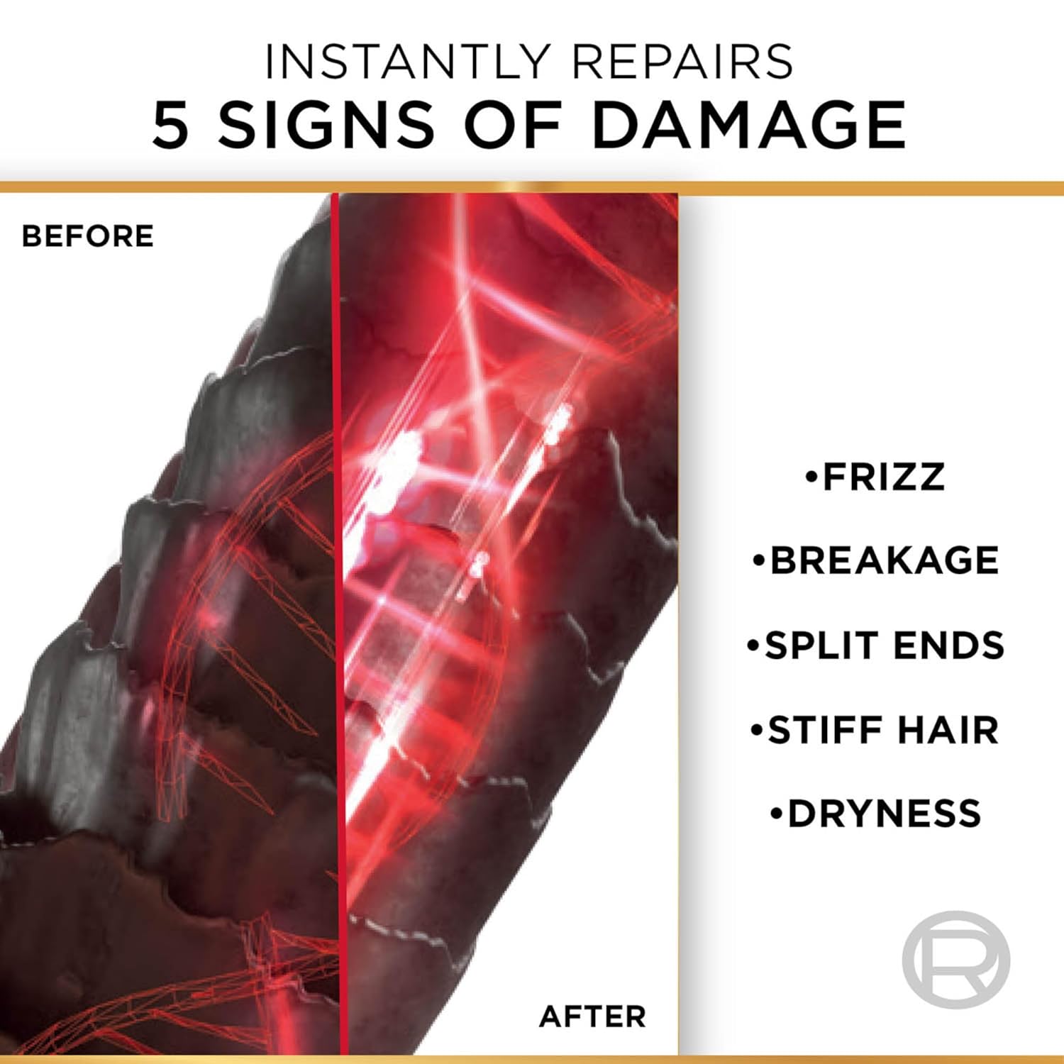 L'Oreal Paris Total Repair 5 Shampoo, For Repairing 5 Signs Of Damaged Hair, With Keratin Xs | 800Ml - Image 6