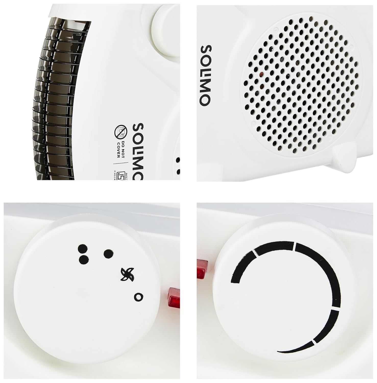 Amazon Brand - Solimo 2000/1000 Watts Room Heater with Adjustable Thermostat (ISI certified, White colour, Ideal for small to medium room/area) - Image 8