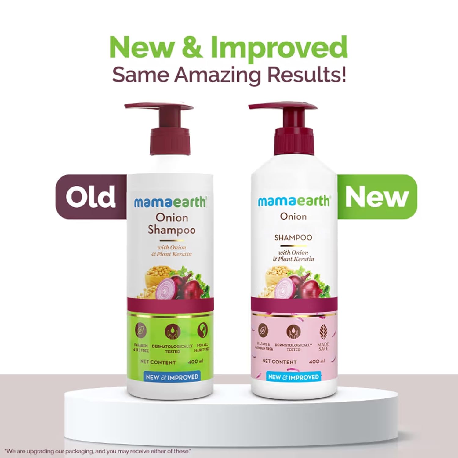 Mamaearth Onion Shampoo for Hair Growth and Hair Fall Control with Onion and Plant Keratin | Reduces Hair Fall | Strengthens & Smoothens Hair | For Men & Women | 400ml - Image 4