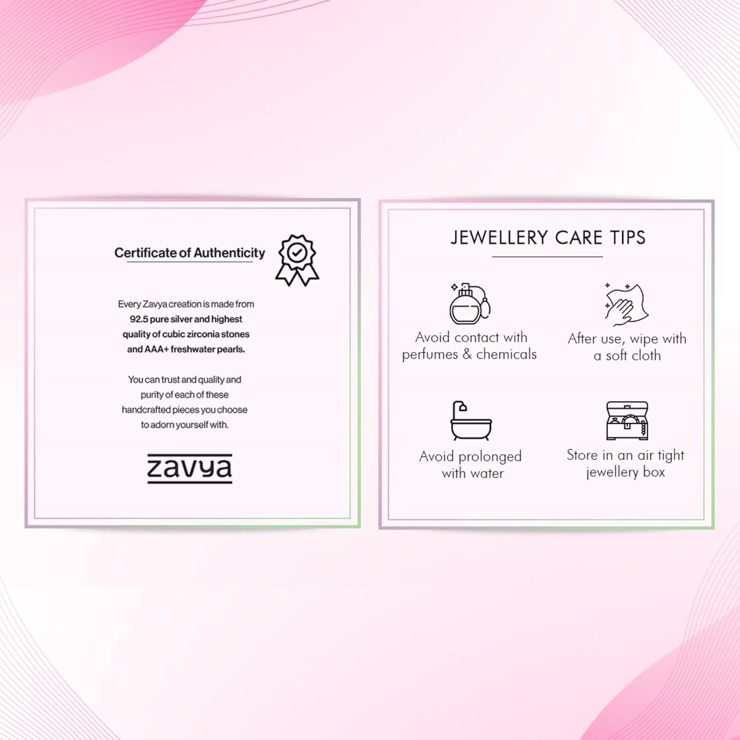 ZAVYA 925 Sterling Silver CZ Infinity Rhodium Plated Adjustable Bracelet| Gift for Women & Girls | With Certificate of Authenticity & Hallmark - Image 9