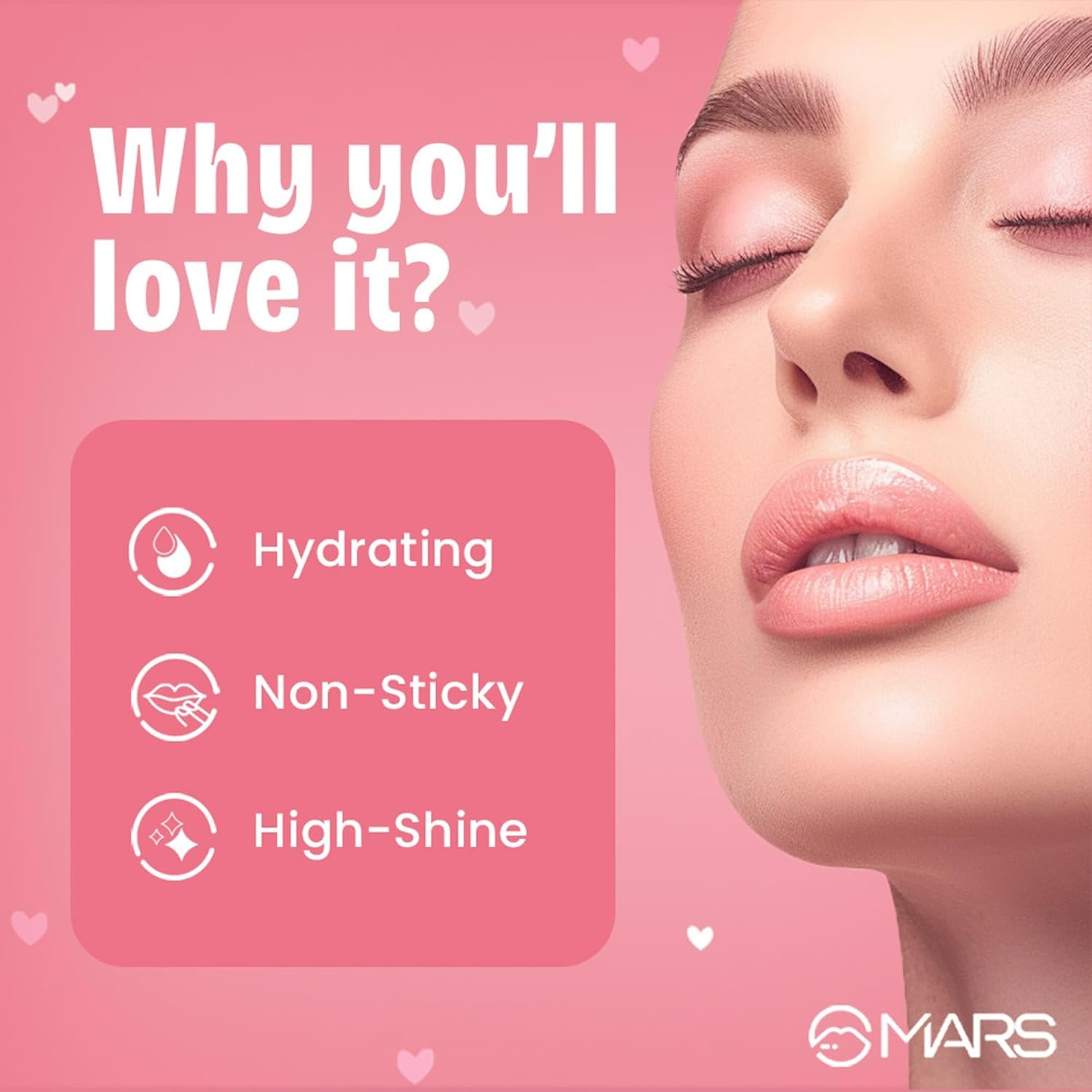 MARS Candylicious Sheer Lip Gloss for Women | Hydrating & High Shine | Lightweight | Non-Sticky | Enriched with Vitamin-E, Hyaluronic Acid & Avocado Ester (4.0ml) (11-TOFFEE TWIRL) - Image 3