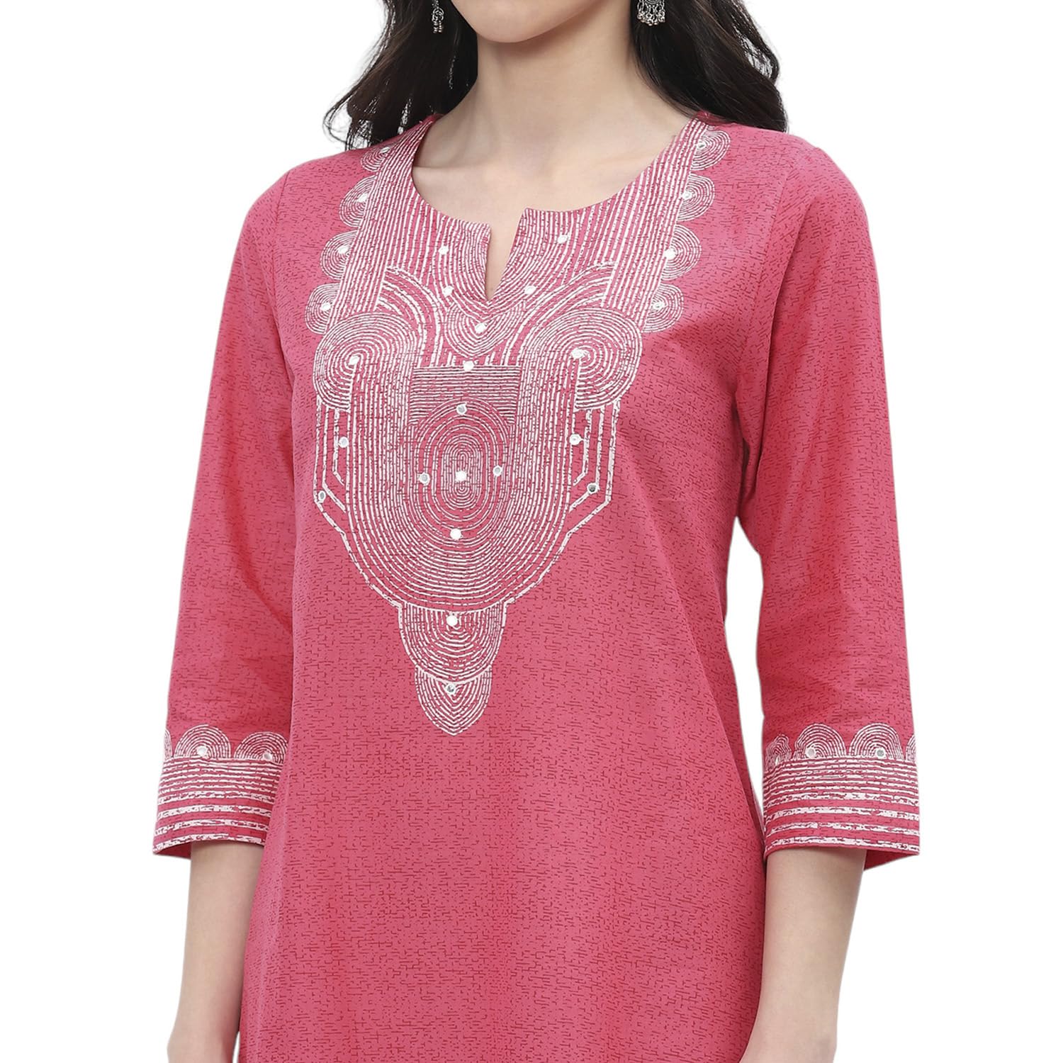 BIBA Women Cotton Straight Printed Kurta - Image 6
