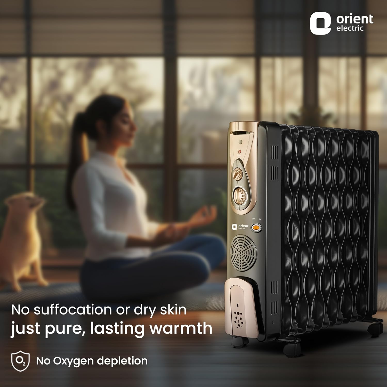 Orient Electric Comforter collection 13 fin oil filled radiator | Advanced S-shaped Fins |2900W power| with PTC fan heater| 3 heat settings | 2 years warranty by Orient - Image 4