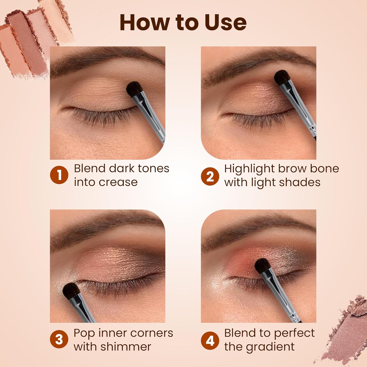 HUDA GIRL Beauty Rose Gold Remastered + Nude Edition Eyeshadow Palette Combo Kit - 36 Matte and Shimmer Finishes, Includes Black Eyeshadow - Complete Eye Shadow Palette Set - Image 10